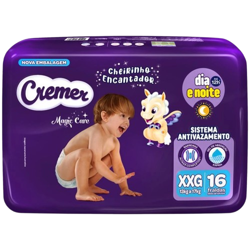 Fralda descartável Magic Care Cremer